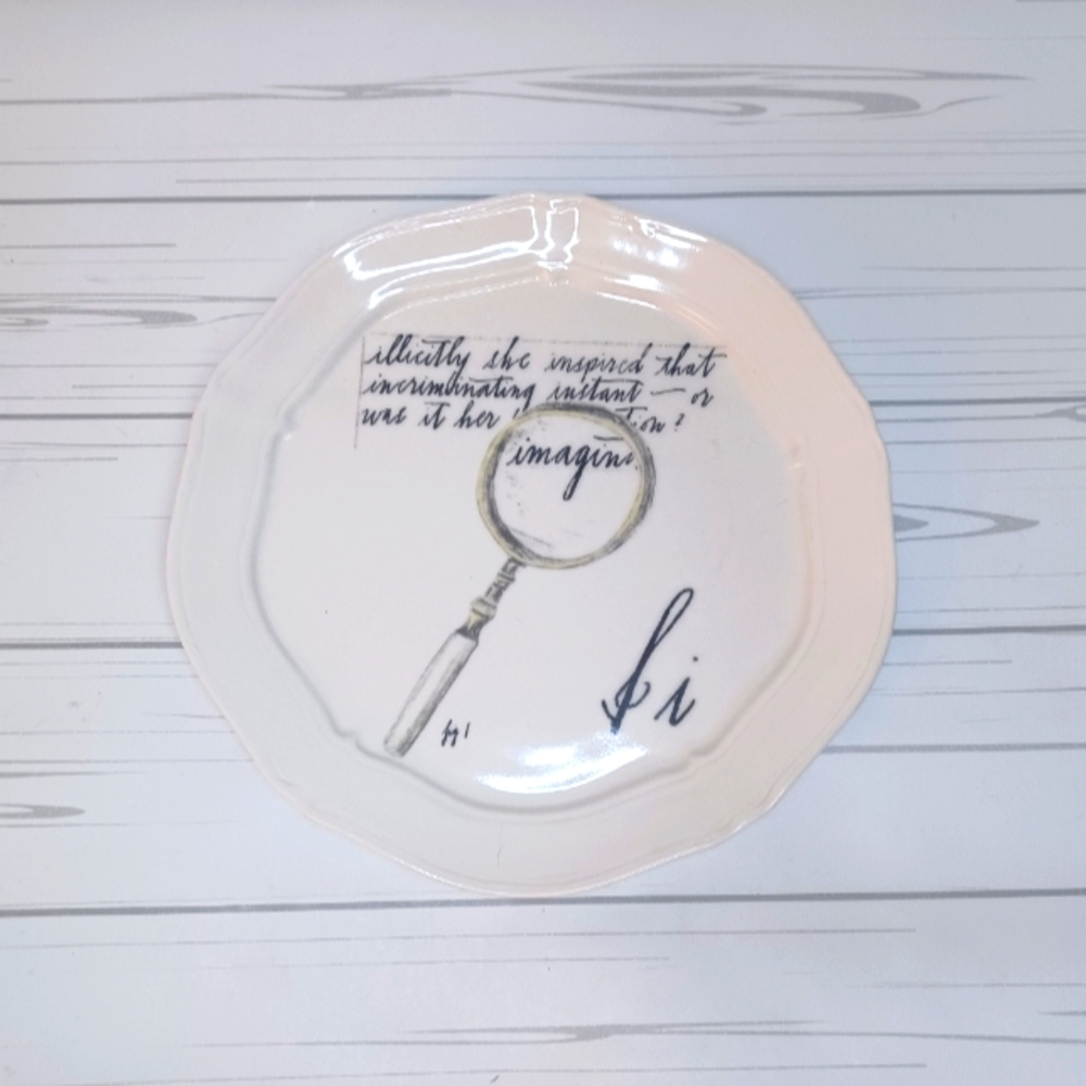 LINEA CARTA Dina Pyari Plate By Anthropologie Magnifying Glass